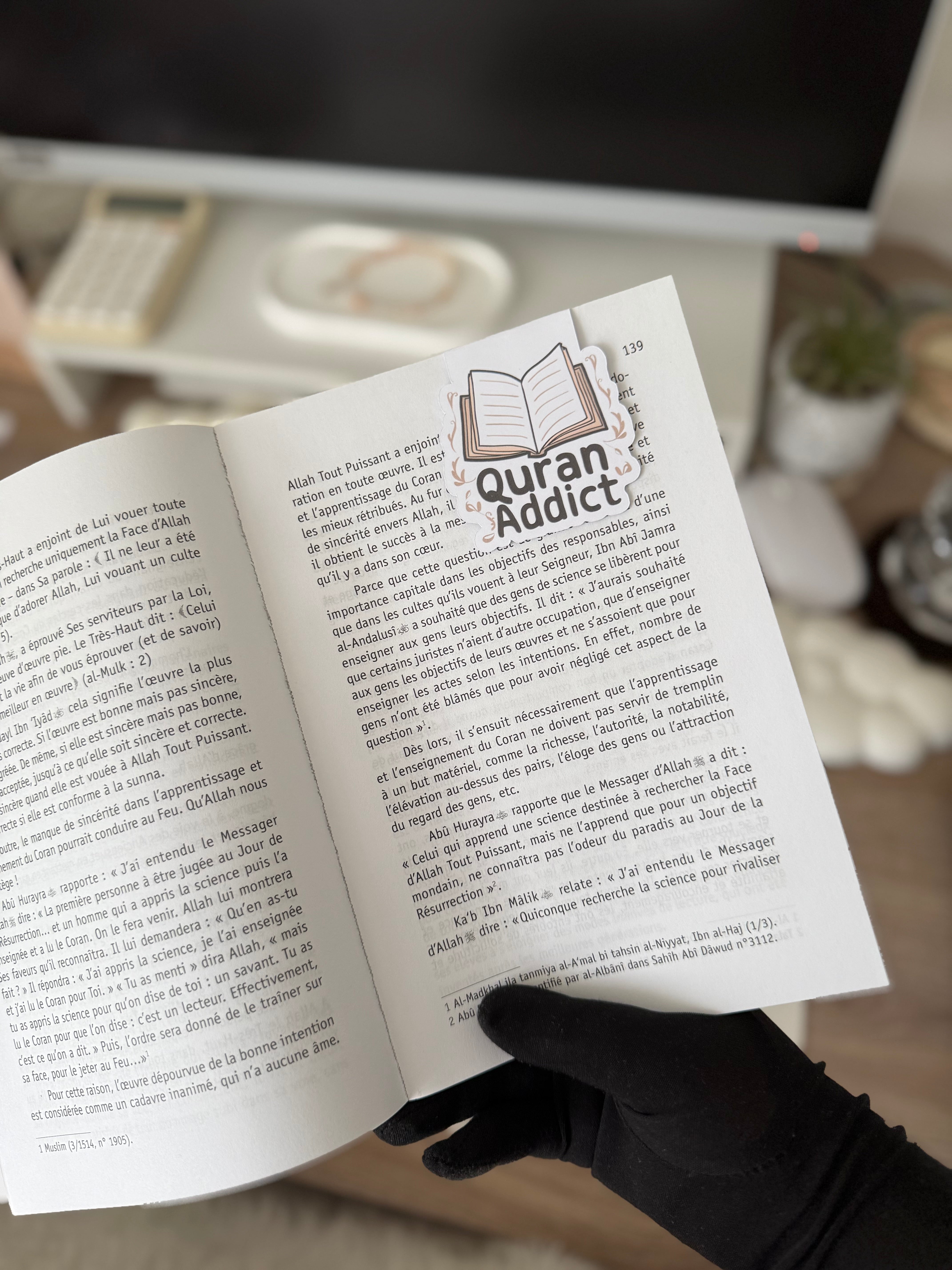 Marque-pages magnétique "Quran addict"