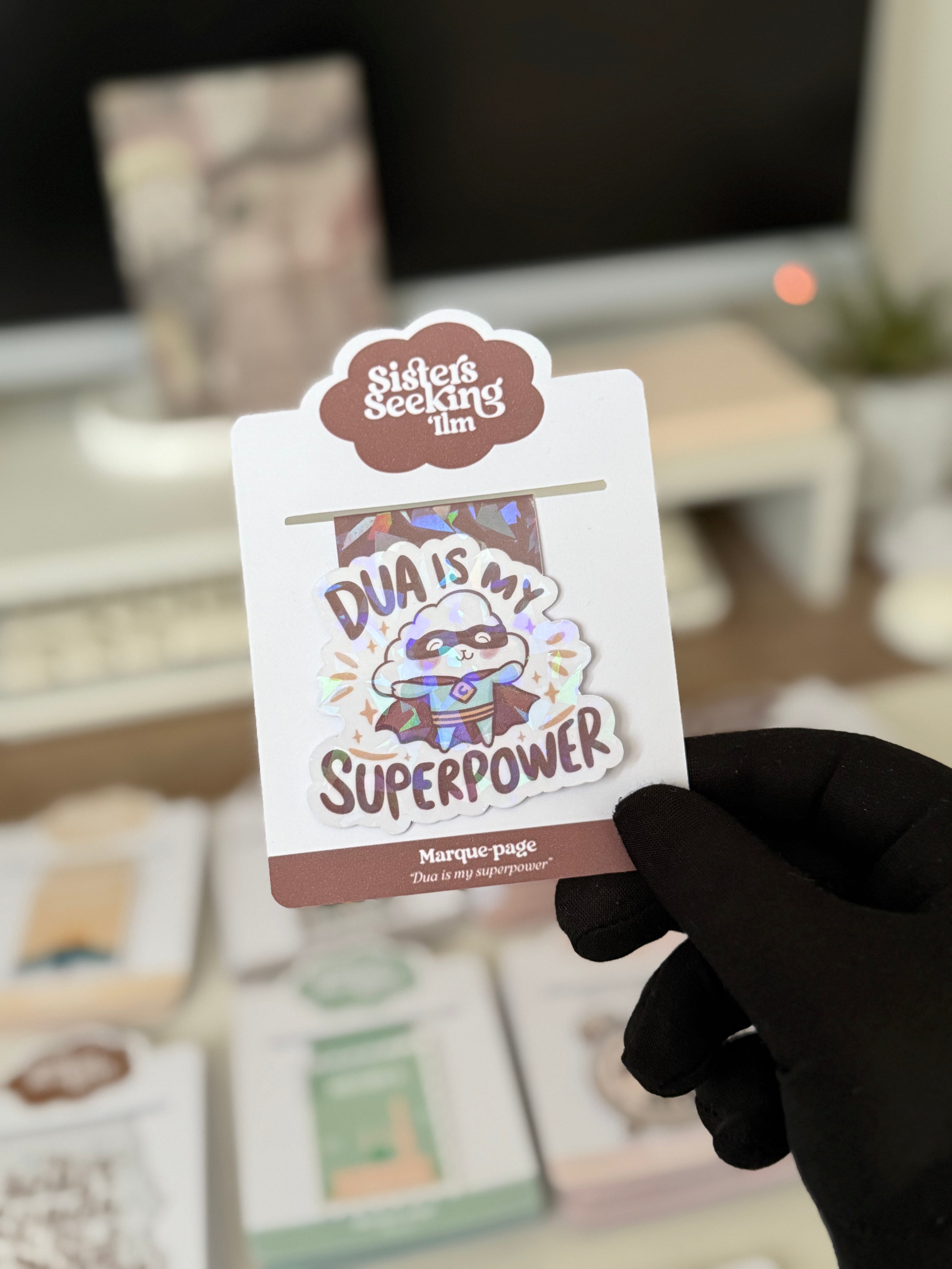 Marque-pages magnétique "Dua is my superpower"