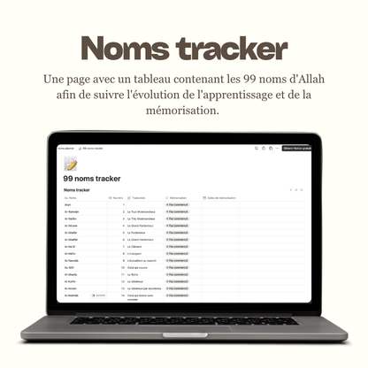 99 noms planner