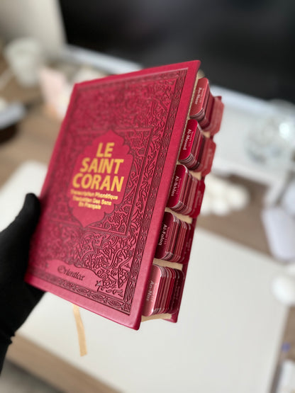 Qur'an with Persian plum tabs
