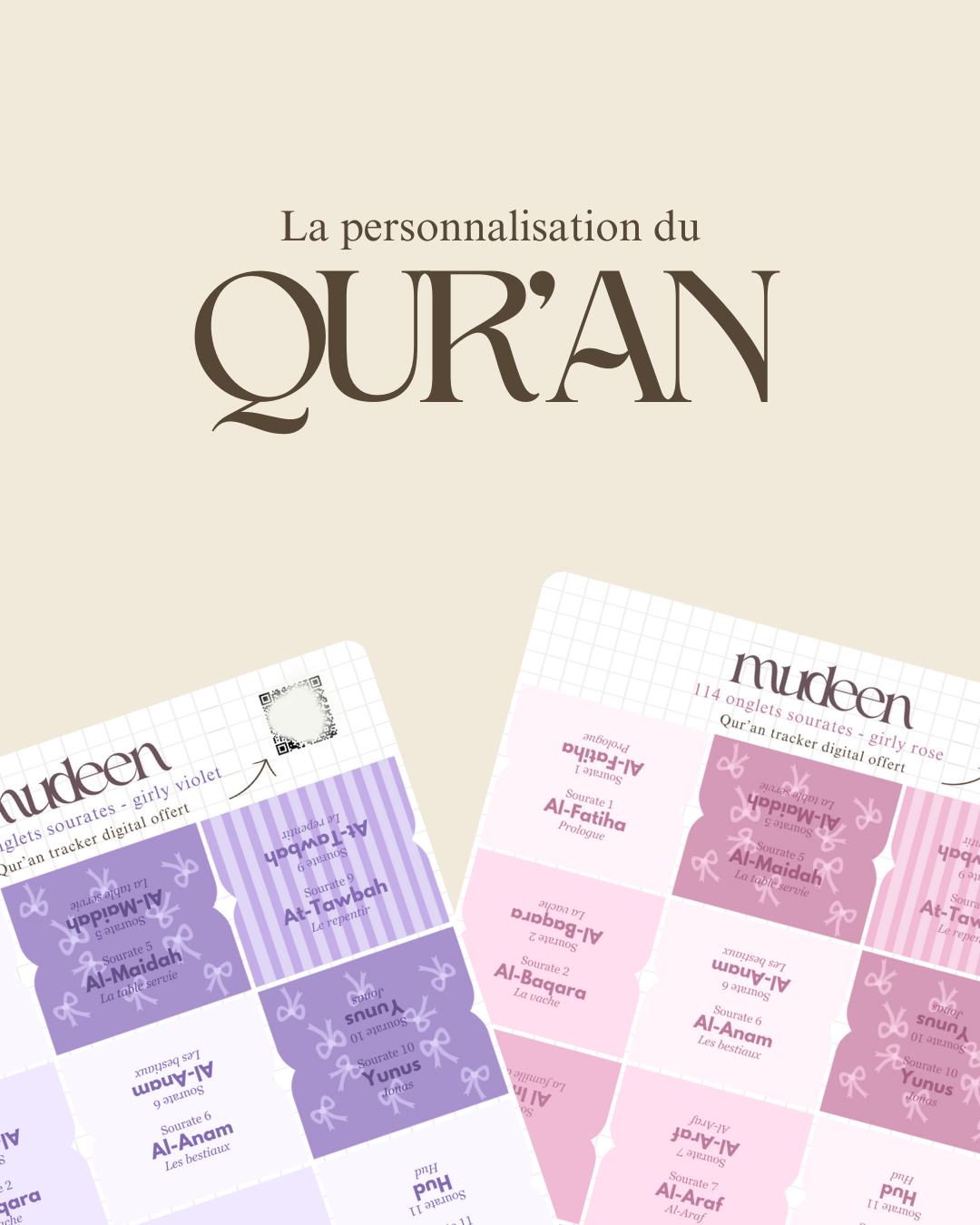 Quran with tabs